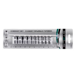 Набор торцевых головок 1/4" 4-13мм 12-гранных CrV 10шт STELS
