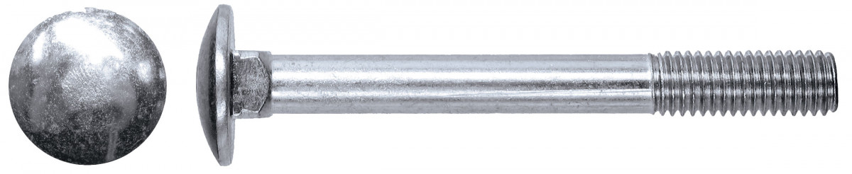 Болт М6*110 мебельный, с полукруглой головкой DIN603