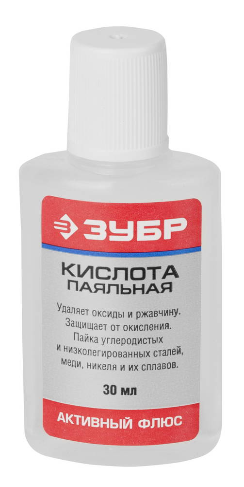 Флюс паяльный кислота 30мл Зубр