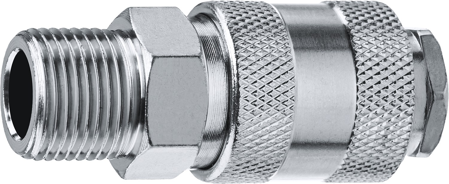 Переходник 3/8"М рапид муфта ЗУБР Профессионал