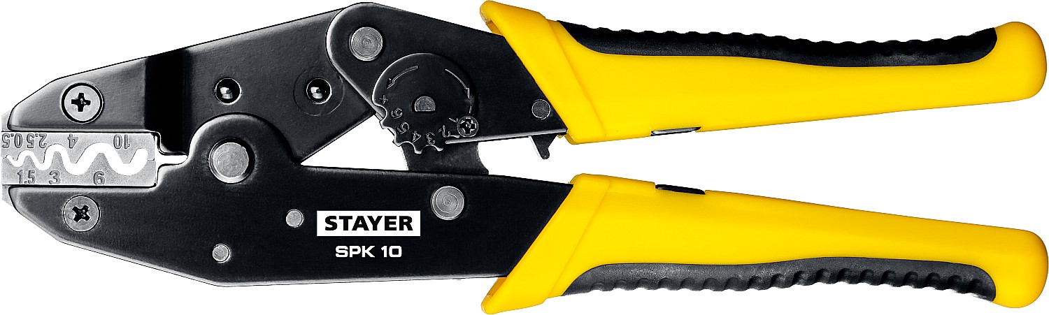 Пресс-клещи для медных наконечников STAYER SPK-10 0,5-10мм²