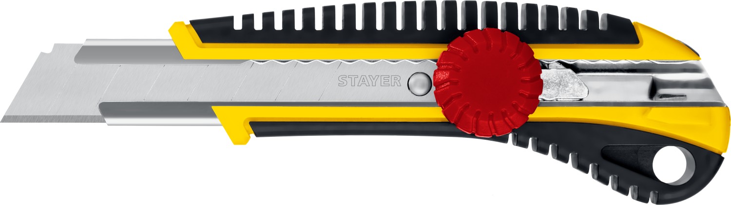 Нож сегментный STAYER KS-18 18мм винтовой фиксатор 09161