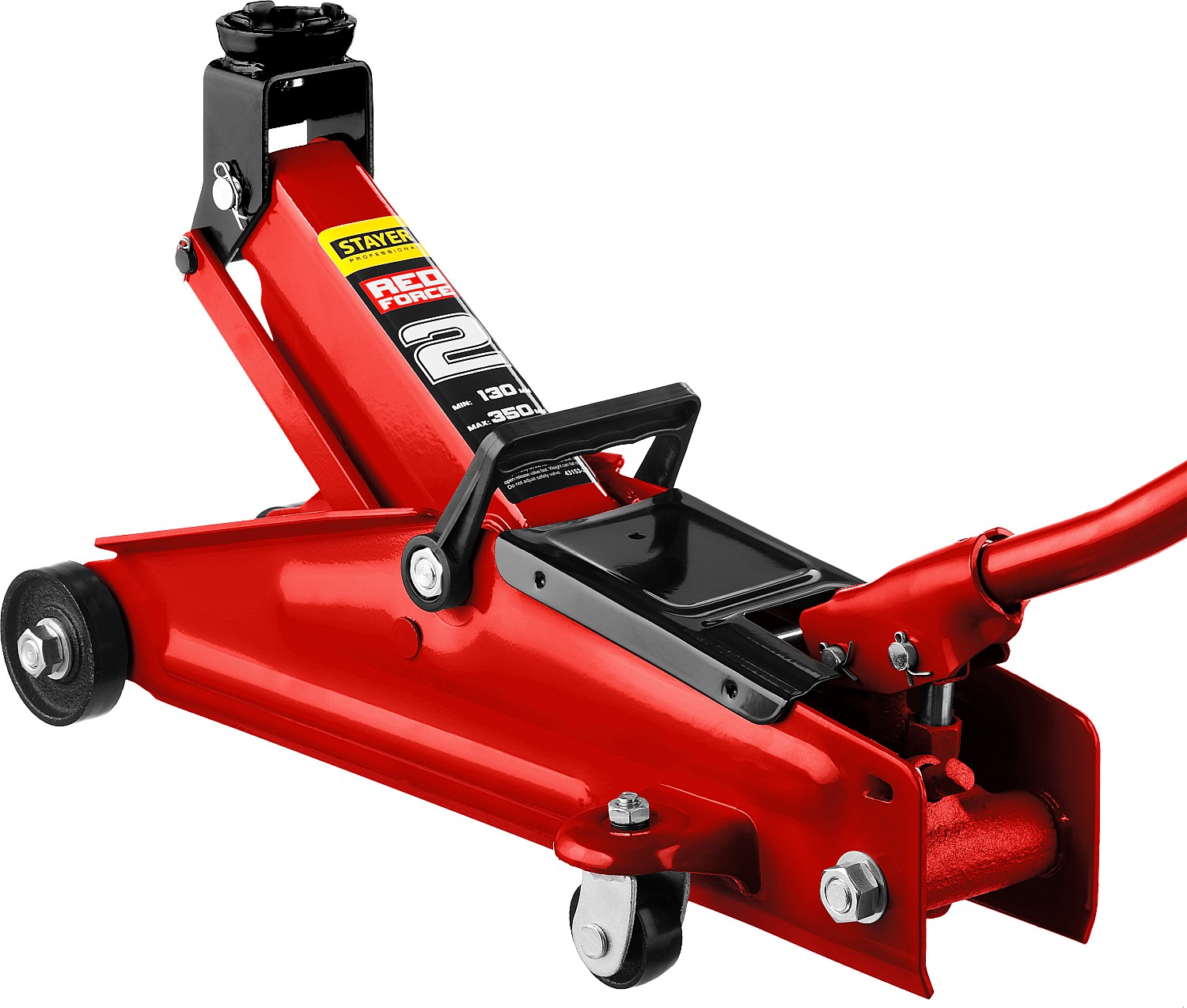 Домкрат подкатной STAYER R-28 RED FORCE 2т 130-350мм для легковых а/м (43153-2)
