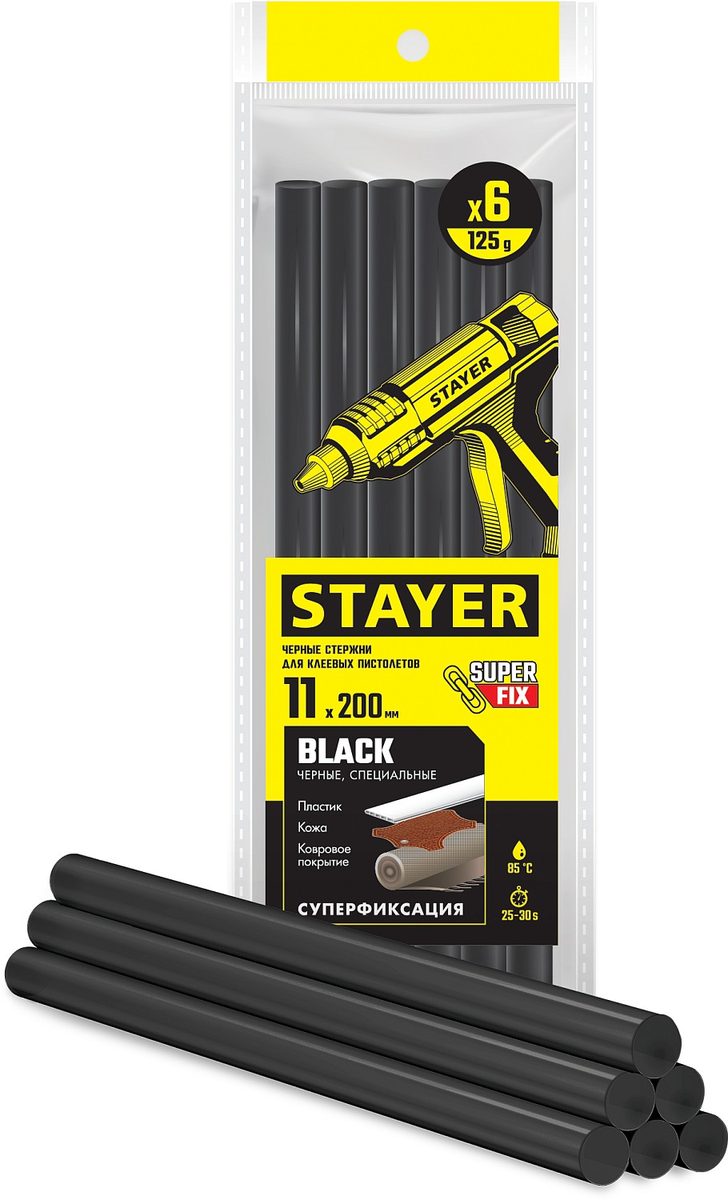 Патроны клеевые чёрные STAYER