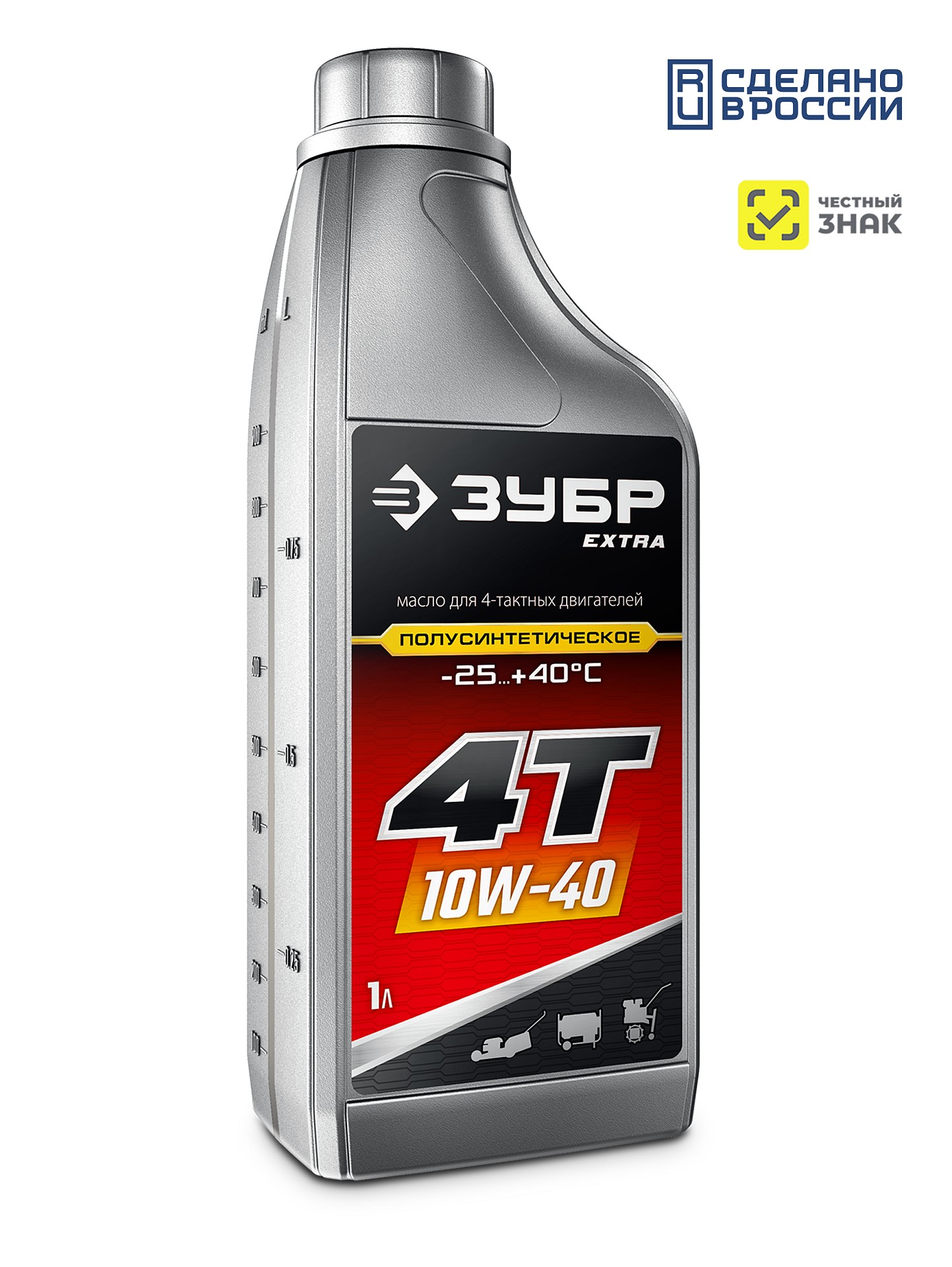Масло полусинтетическое 4T 10W40 1л ЗУБР